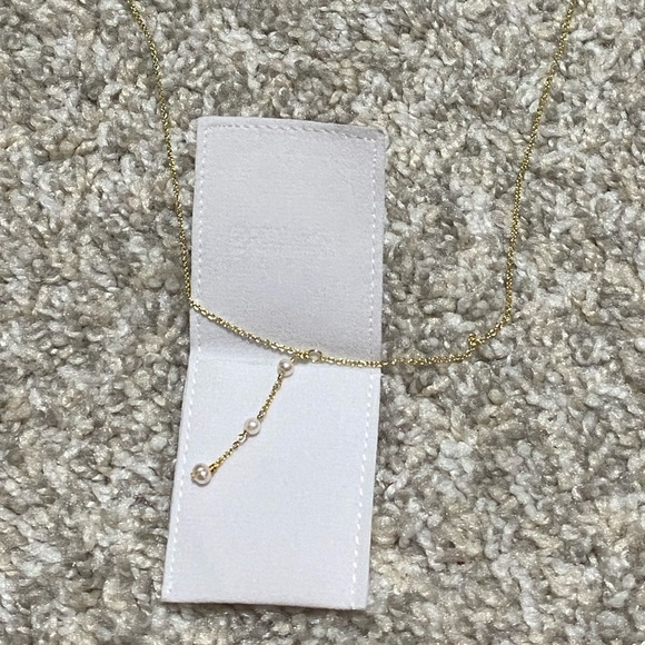 NWT BYCHARI Evelyn CoCo Lariat Pearl Necklace - Picture 4 of 10